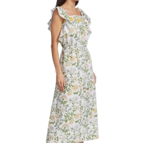 Hannah Artwear Annabella Floral Midi Dress Limoncello , 3 (Large) - NWT - Picture 1 of 7